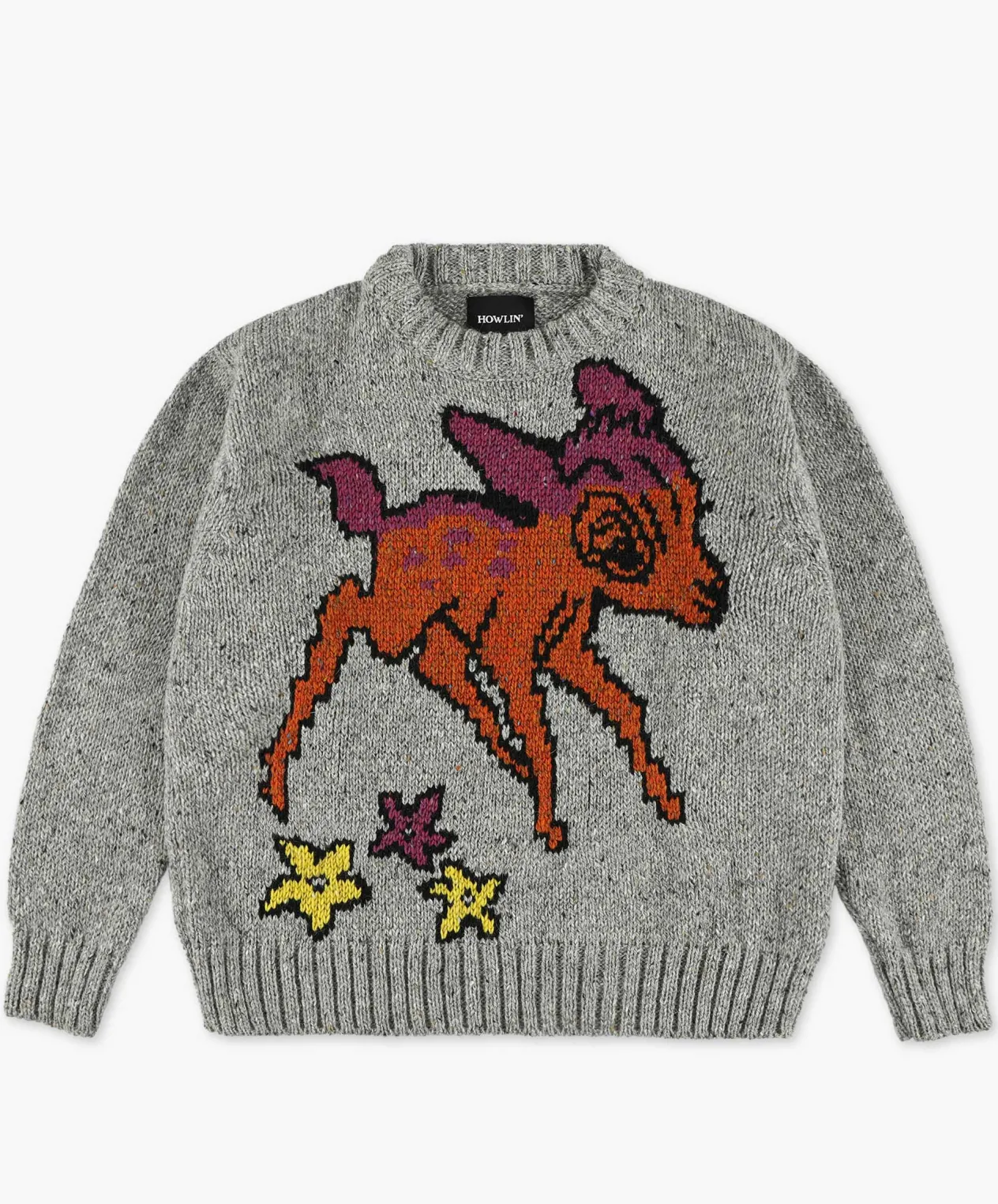 Howlin Acid Deer With Flowers - Grey (Women) Online