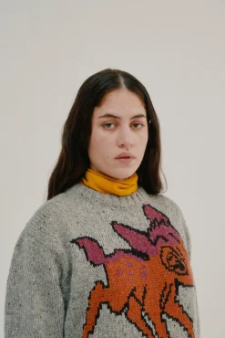 Howlin Acid Deer With Flowers - Grey (Women) Online