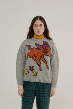 Howlin Acid Deer With Flowers - Grey (Women) Online