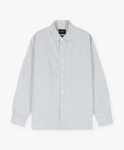 Howlin Afterthoughts Shirt - Brushed Oxford Blue Cheap