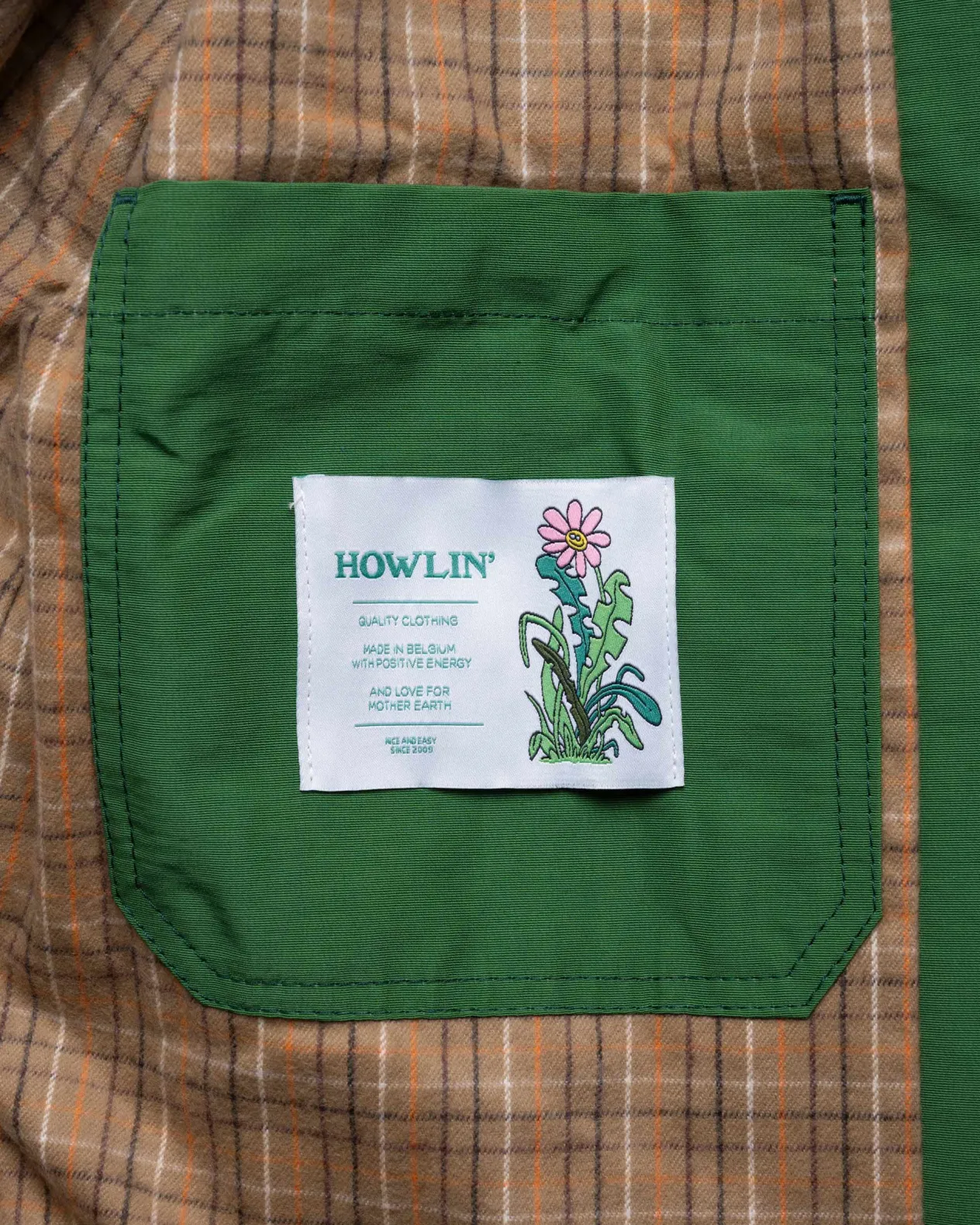 Howlin Boxy Swing Jacket - Cord Neck - ’ Duck Green Best Sale