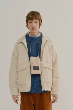 Howlin Boxy Swing Jacket - Corduroy Ecru Discount