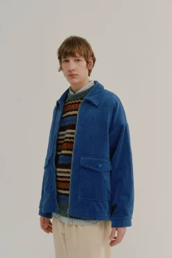 Howlin Boxy Swing Jacket - Corduroy Blue Store