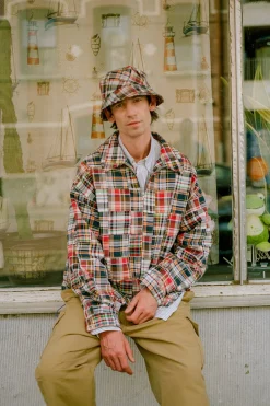 Howlin Boxy Swing Jacket - Multi Madras Patchwork Hot