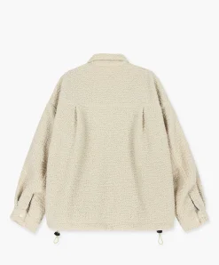 Howlin Boxy Swing Jacket For Women - Recycled Shearling Ecru (Women) Flash Sale
