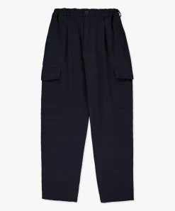 Howlin Cargo Lover Pants - Navy Japanese Seersucker Outlet