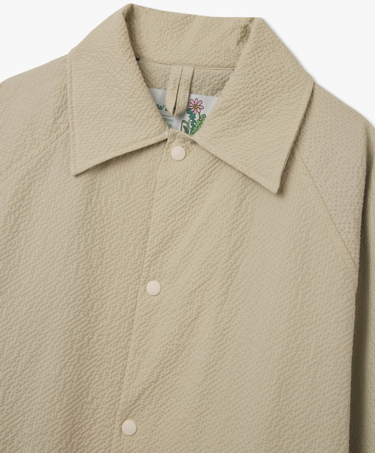 Howlin Coach Your Jacket - Ecru Seersucker Best Sale