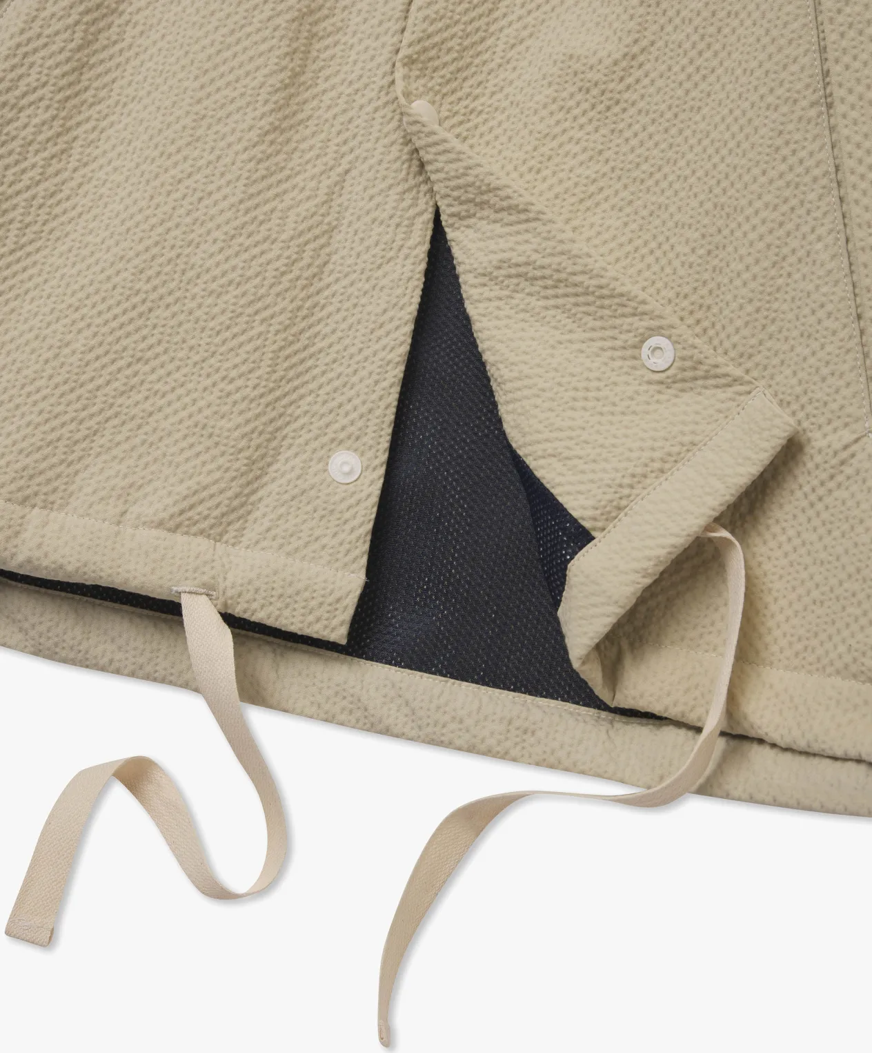 Howlin Coach Your Jacket - Ecru Seersucker Best Sale