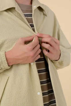 Howlin Coach Your Jacket - Ecru Seersucker Best Sale