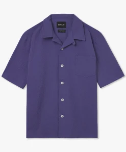 Howlin Cocktail Shirt - Purple Seersucker Outlet