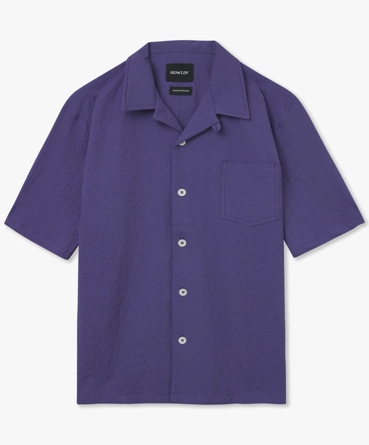 Howlin Cocktail Shirt - Purple Seersucker Outlet