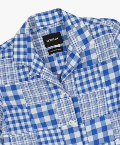 Howlin Cocktails For The Girls Please Shirt - Blue Madras Patchwork (Women) Best