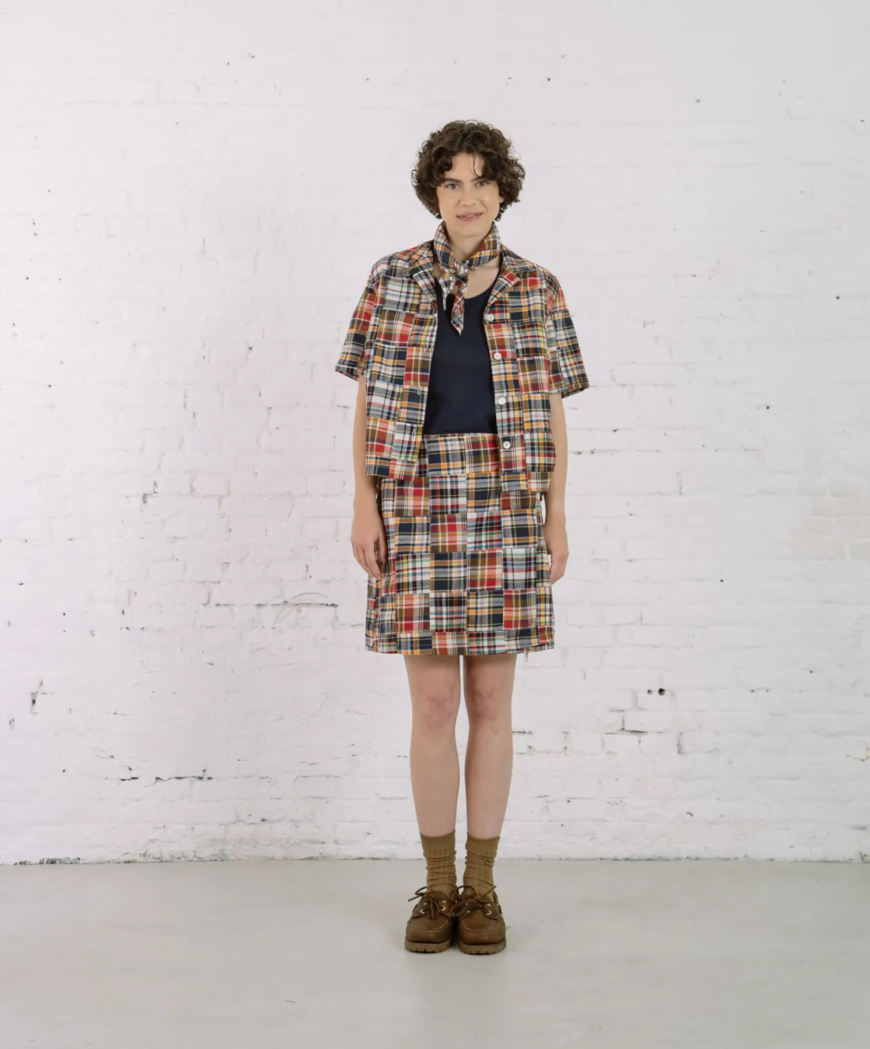 Howlin Cocktails For The Girls Please Shirt - Multi Madras Patchwork (Women) Fashion