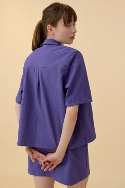 Howlin Cocktails For The Girls Please Shirt - Purple Seersucker (Women) Fashion