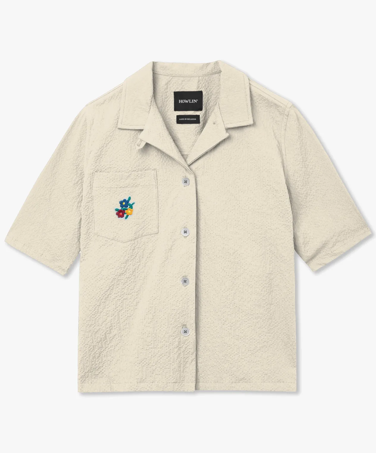 Howlin Cocktails For The Girls Shirt - Flowers - Ecru Seersucker (Women) Store