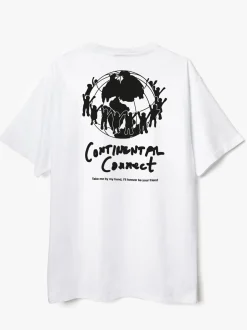 Public Possession Continental Connect T-Shirt - White Cheap