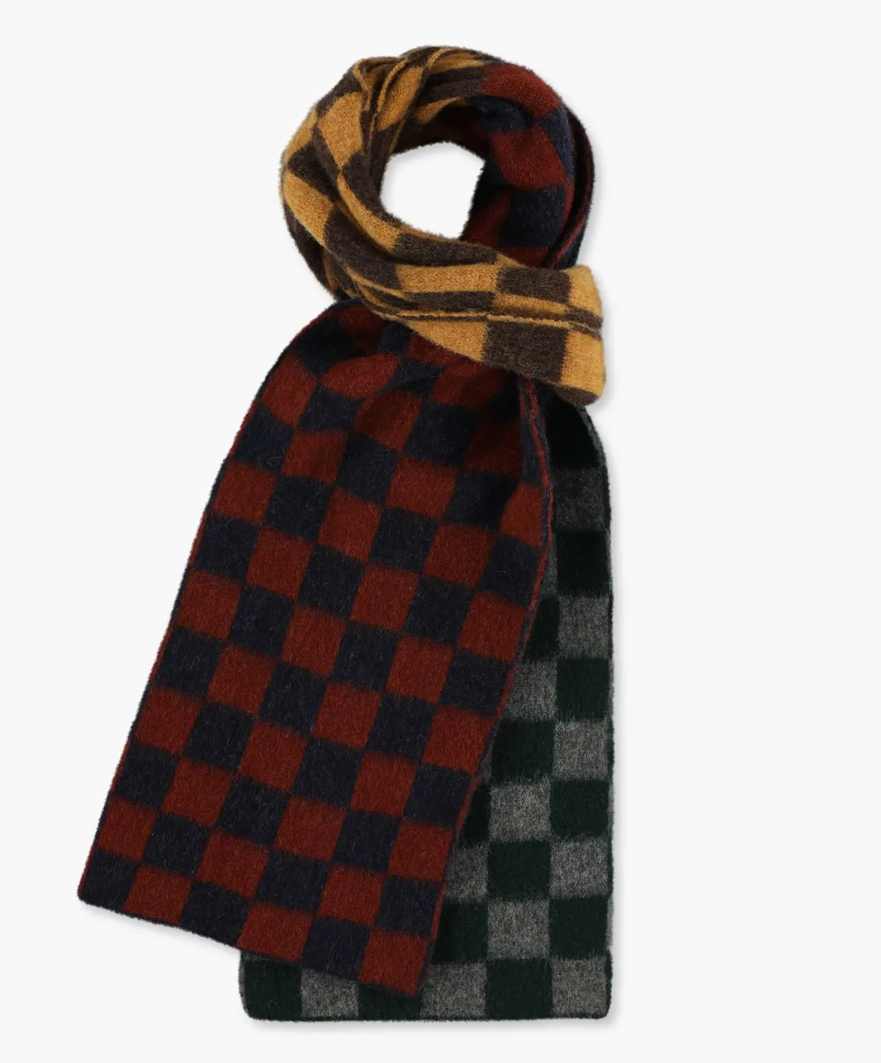 Howlin Cosmic Checkerboard Scarf - Navy Outlet