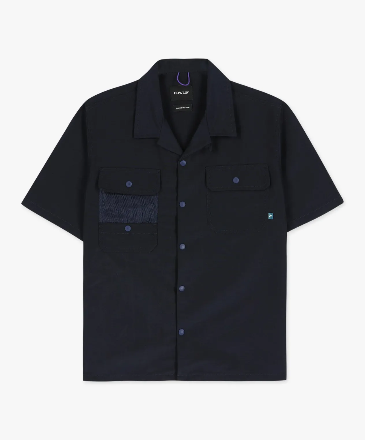 Howlin Cosmic Safari Shirt - Navy Water Repellent Nylon Clearance