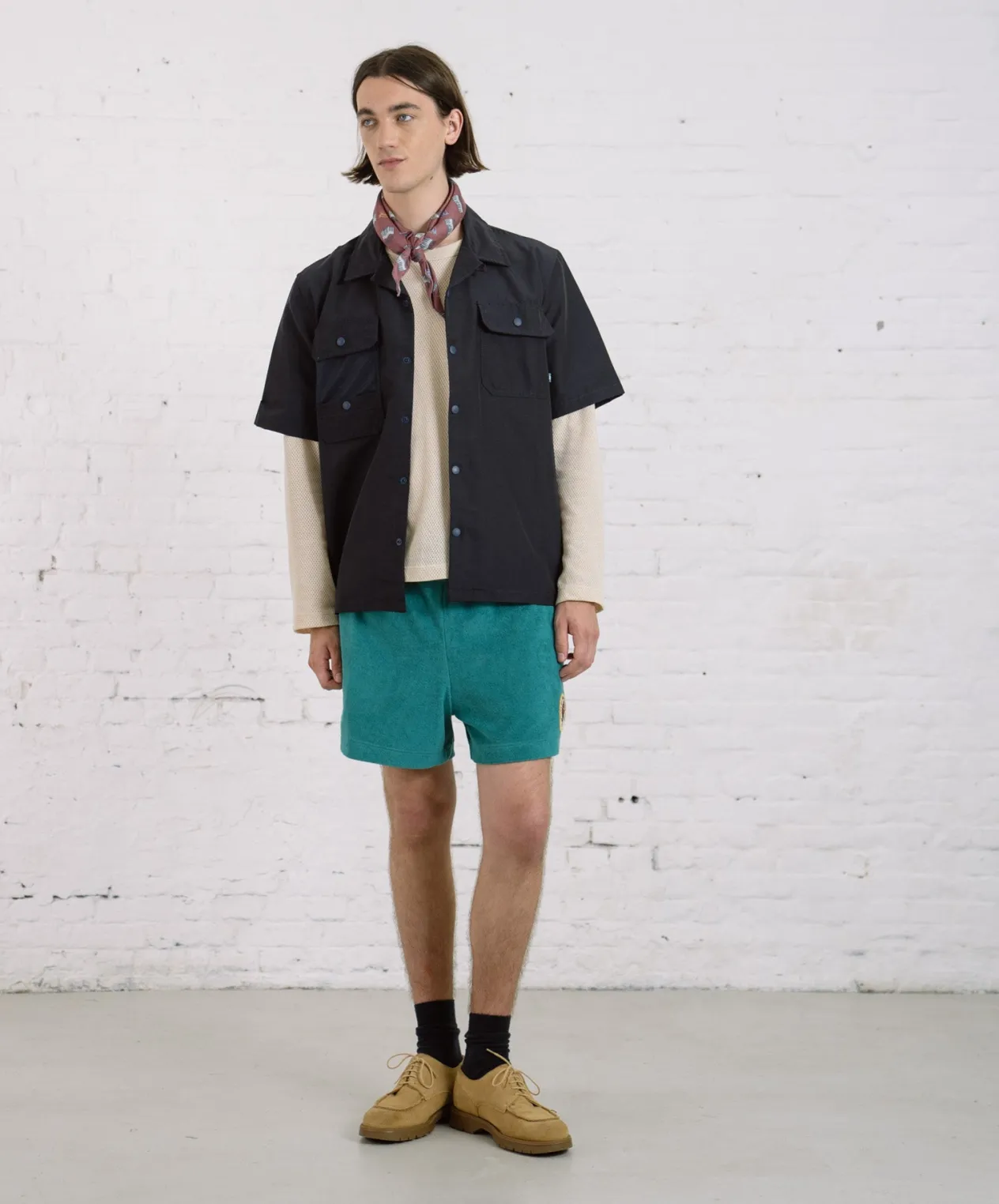 Howlin Cosmic Safari Shirt - Navy Water Repellent Nylon Clearance