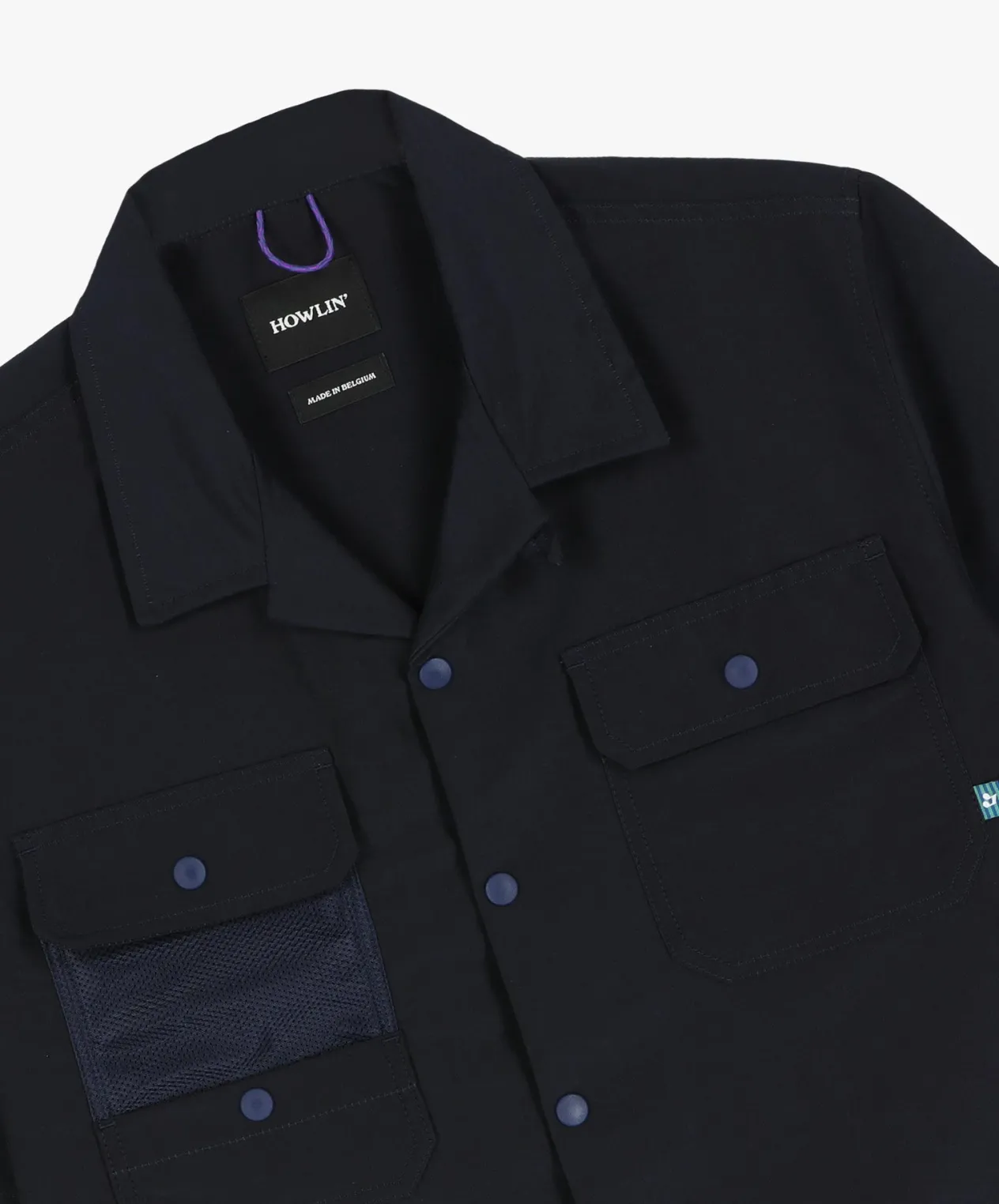 Howlin Cosmic Safari Shirt - Navy Water Repellent Nylon Clearance