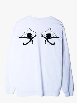 Good Morning Tapes Crystal Mountain LS Tee - White Flash Sale