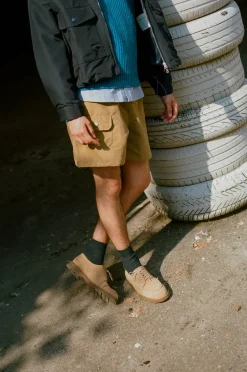 Howlin Doppler Effect Shorts - Khaki Water Repellent Nylon Outlet