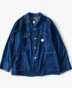 Post O'Alls Engineer's Jacket - Deep Washed Indigo Sale