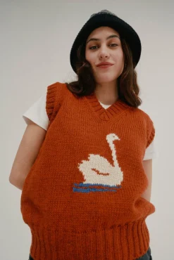 Howlin Free All Swans - Slipover - Orange (Women) Hot
