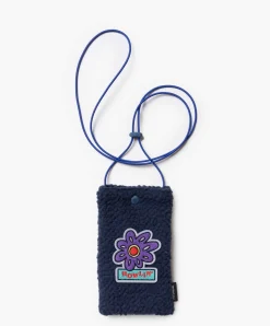 Howlin ’ Flower Pouch - Recycled Shearling Navy Fashion