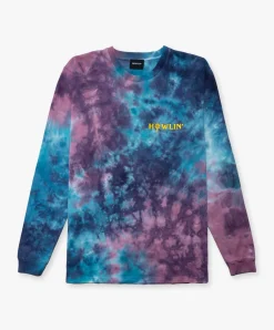 Howlin ' Tie Dye T-shirt - Long Sleeve - Night Mix Shop