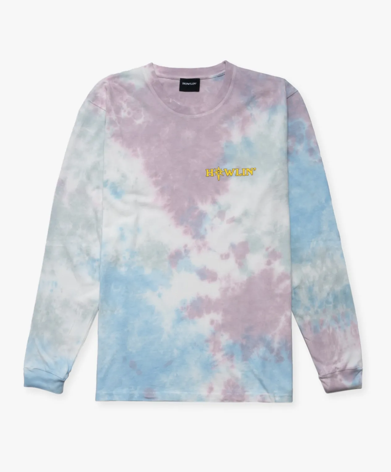 Howlin ' Tie Dye T-shirt - Long Sleeve - Summer Mix New