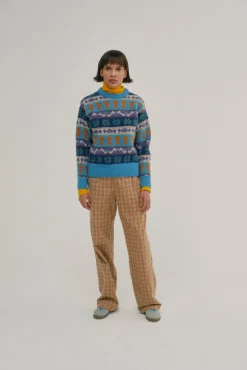 Howlin Love Pants - Brushed Japanese Cotton Check Camel (Women) Discount