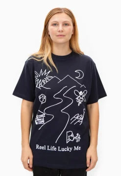 Public Possession Lucky Me T-Shirt - Midnight Blue Shop