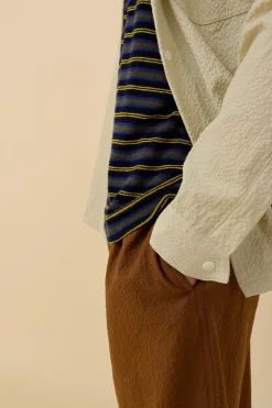 Howlin Magic Work Shirt - Ecru Seersucker Sale