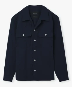 Howlin Magic Work Shirt - Navy Seersucker Discount