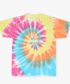 Good Morning Tapes Megalithic TV SS Tee - Rainbow Tie Dye Clearance