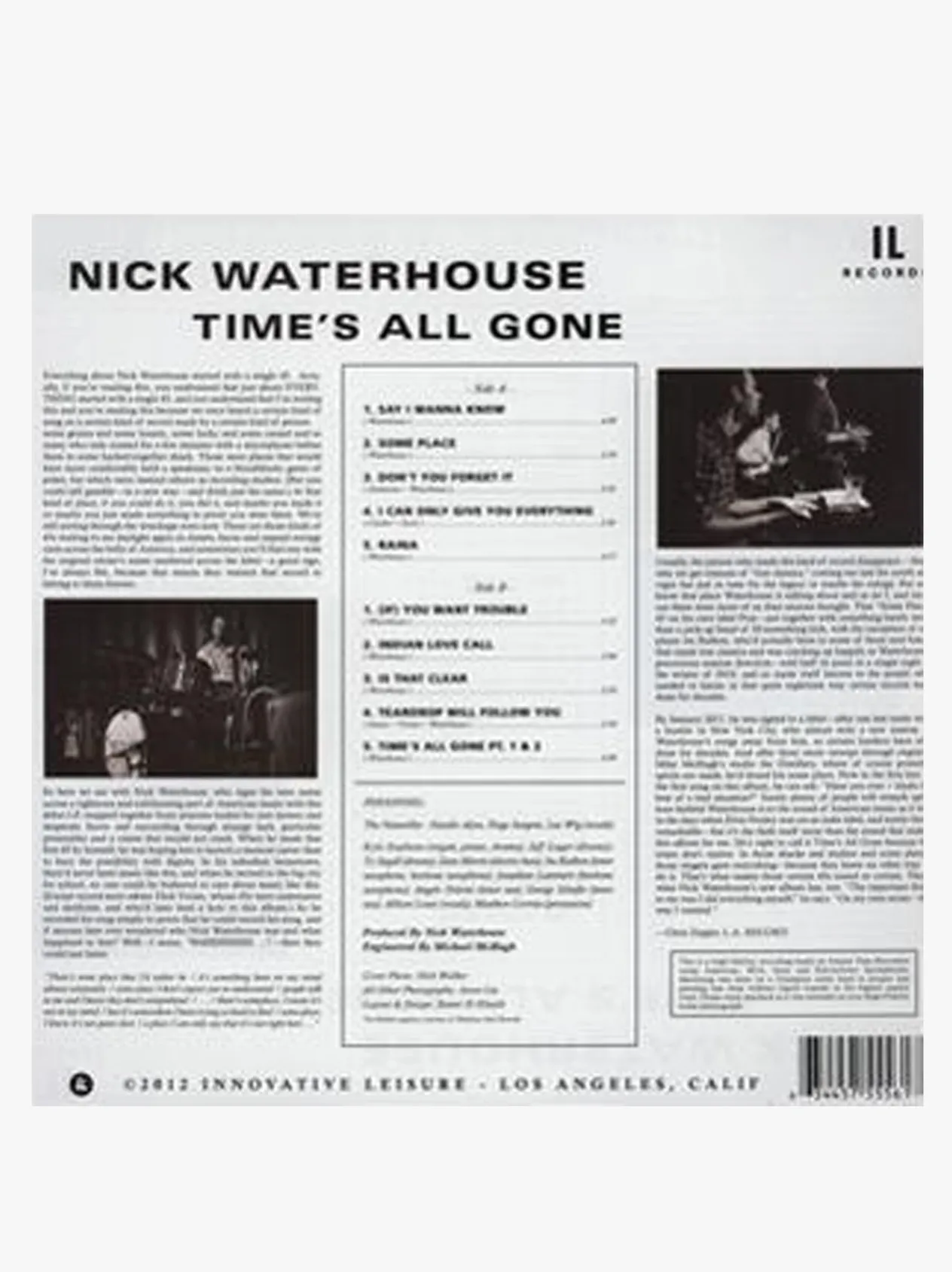Music Nick Waterhouse - Time's all Gone LP Cheap