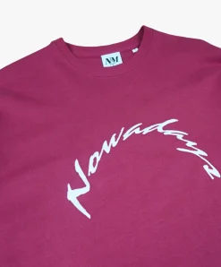 Nowadays Mag Crewneck - Bordeaux Cheap