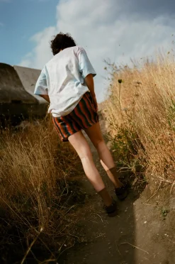 Howlin Private Shorts - Cognac Wave Hemp Print (Women) Online
