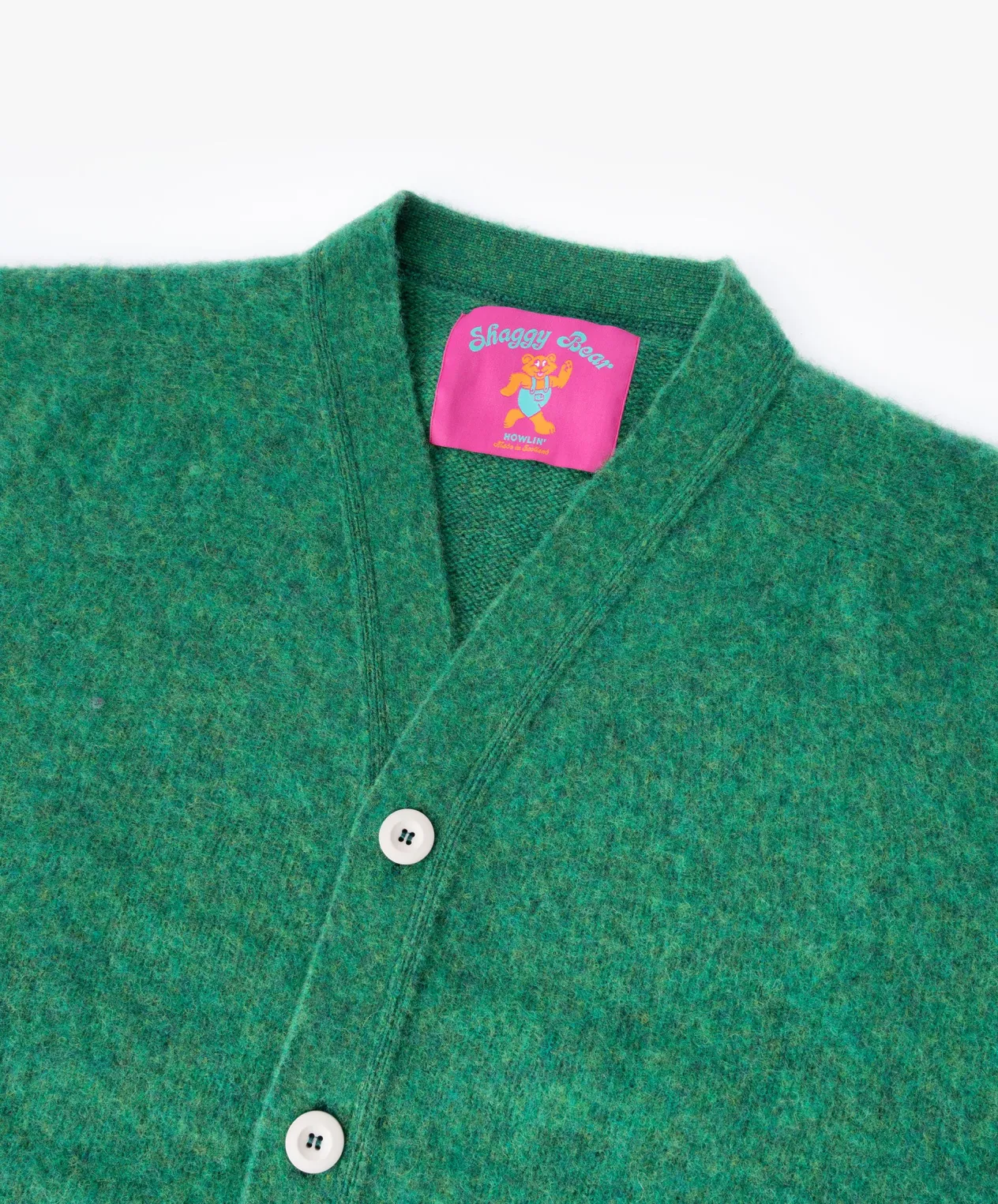 Howlin Shaggy Bear Cardigan - Greendream Hot