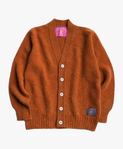 Howlin Shaggy Bear Cardigan - Orange Dreams Discount