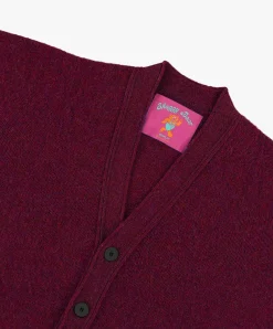 Howlin Shaggy Bear Cardigan - Wine Best Sale