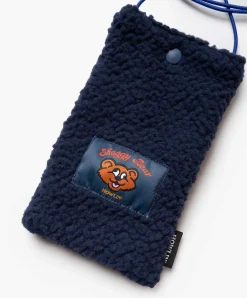 Howlin Shaggy Bear Pouch - Recycled Shearling Navy Sale