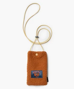 Howlin Shaggy Bear Pouch - Recycled Shearling Cognac Clearance