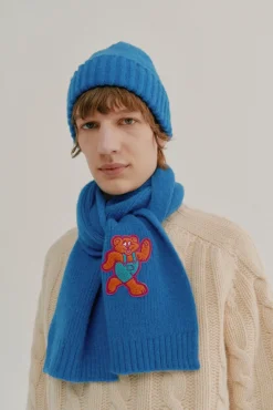 Howlin Shaggy Bear Scarf - Sky Dream Clearance