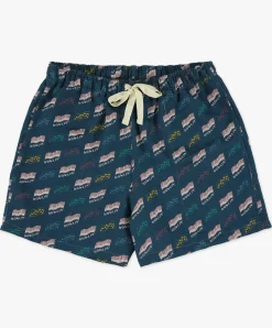 Howlin Smiling Shorts - Azzuro ' Piano Hemp Print Cheap