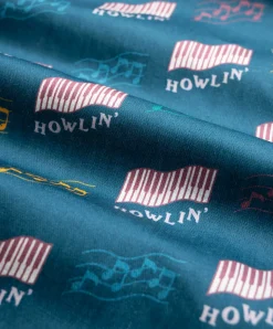 Howlin Smiling Shorts - Azzuro ' Piano Hemp Print Cheap