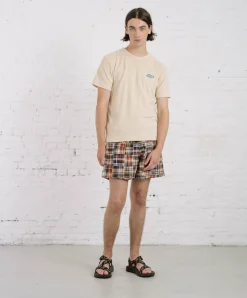 Howlin Smiling Shorts - Multi Madras Patchwork Discount