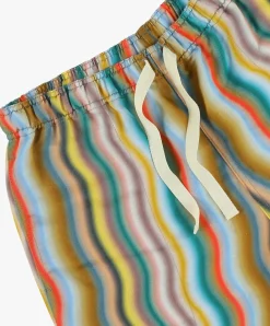 Howlin Smiling Shorts - Multi Wave Hemp Print Discount