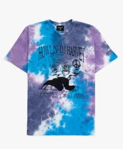 Howlin Spray Dyed T-shirt With Logo - Midnight Mix *Ltd Online